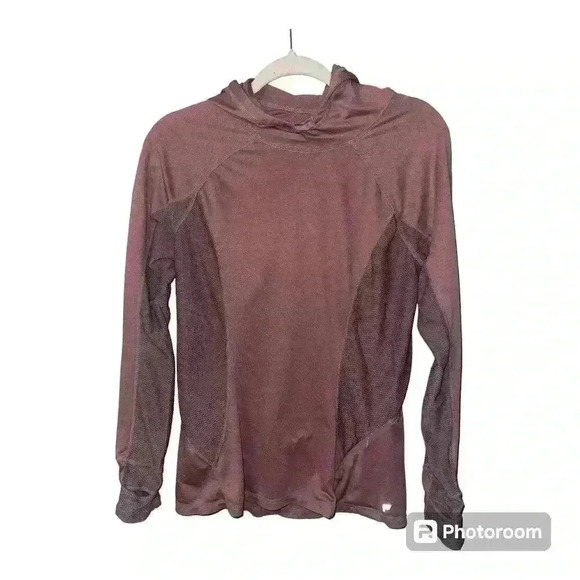Fabletics Alecia Mauve Pullover Hoodie, Medium - Picture 2 of 7
